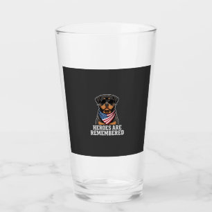 Verre Conception de vecteur de chien héros Rottweiler pa