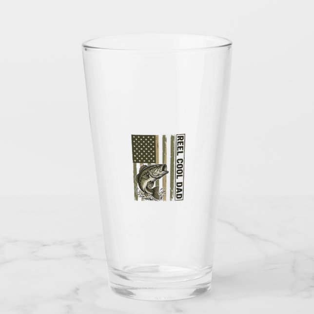 Verre Conception de vecteur de drapeau de pêche à la bas (Devant)