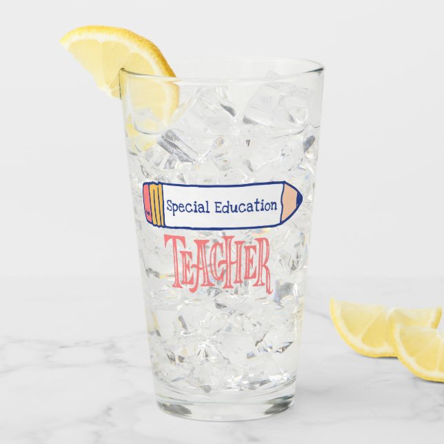 Verre Conception du crayon enseignant de l'éducation spé (Devant glace)