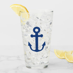 Verre Conception nautique d'Ancre bleue