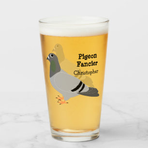 Verre Conception personnalisée de pigeon