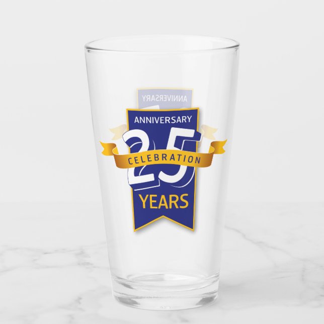 Verre Conception pour le 25e anniversaire (Devant)