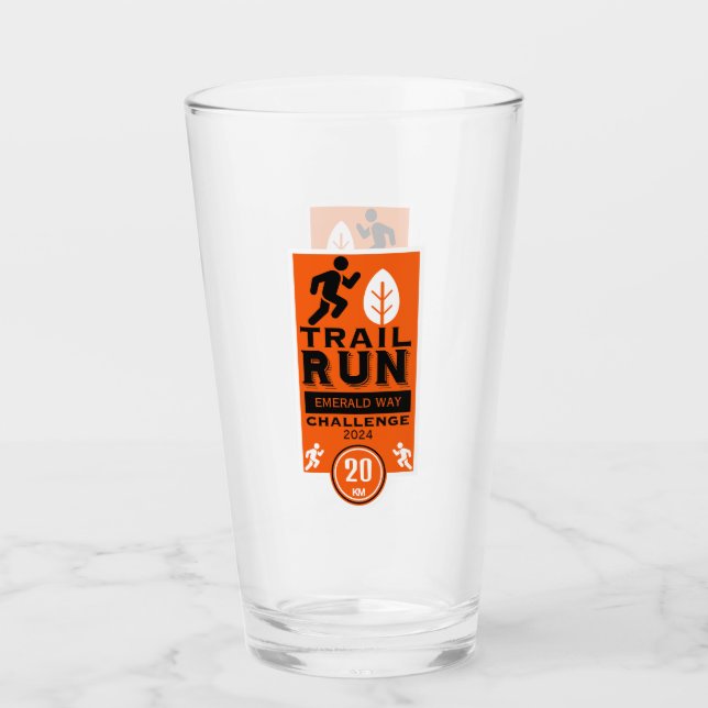 Verre Concours de course de coureur de piste (Devant)