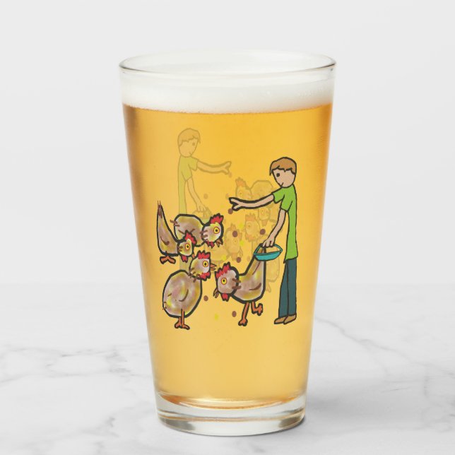 Verre Conservation du poulet (Devant (rempli))