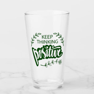 Verre Conserver la pensée positive