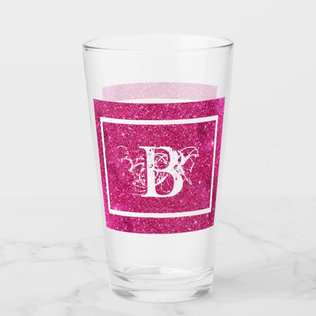 Verre Cool Chic Parties scintillant rose Blanc Premier M (Devant)