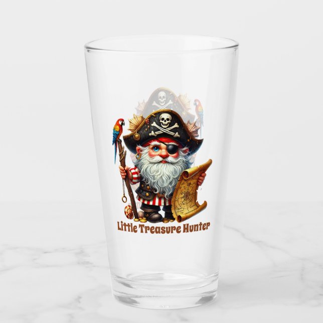 Verre Cool Pirate trésor chasseur (Devant)