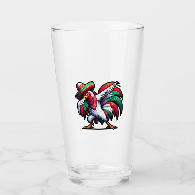 Verre Coq Cinco de Mayo (Devant)