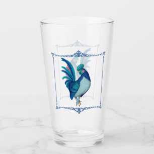 Verre Coq de campagne Bleu rose Turquoise