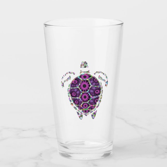 Verre Coquille de tortue violette (Devant)