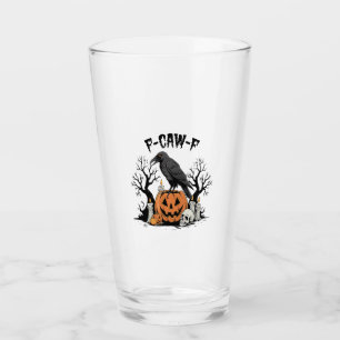 Verre Corbeau drôle, F-Caw-F, Corbeau crâne, Corbeau got