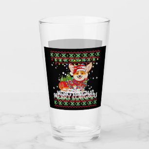 Verre Corgi Chien Joyeux Corgmas Santa Corgi Noël dégueu