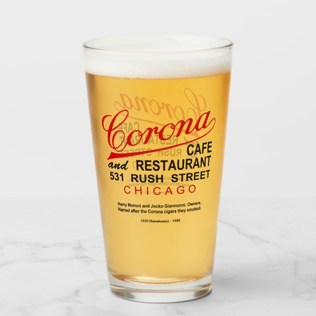 Verre Corona Café et Restaurant, Chicago, IL (Devant (rempli))