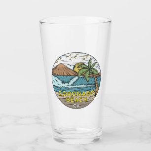 Verre Coronado Beach Californie Vintage