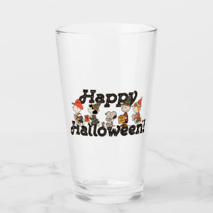 Verre Cortège joyeux d'Halloween de la bande de Peanuts