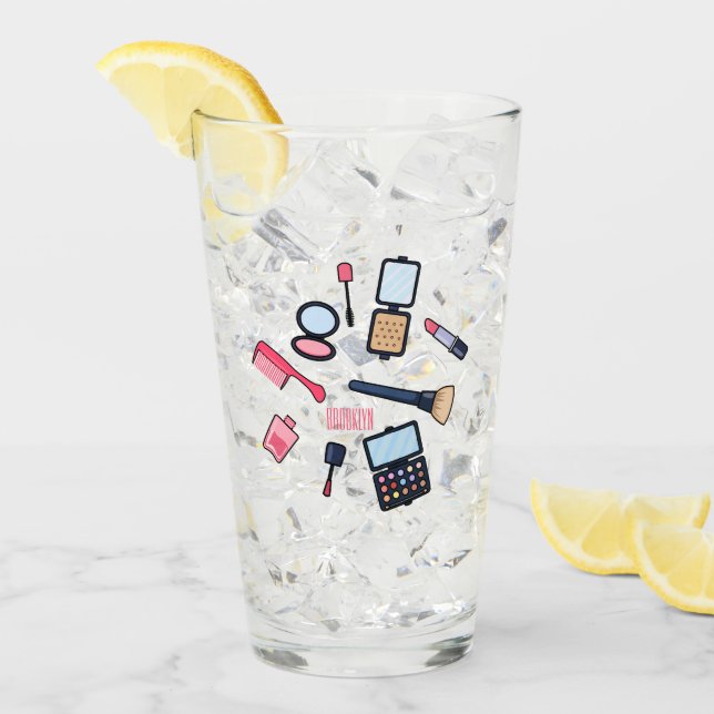 Verre Cosmétique / maquillage illustration (Devant glace)