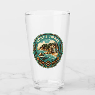 Verre Costa Brava Espagne Insigne d'Art Voyage