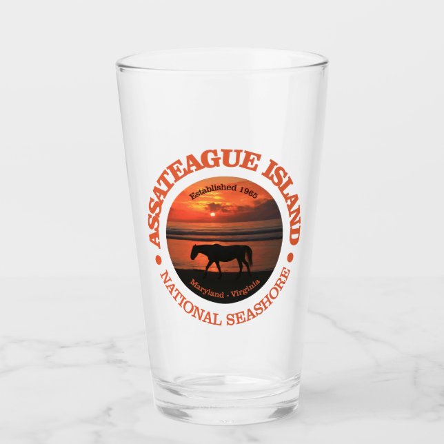 Verre Côte nationale de l'île Assateague (Devant)