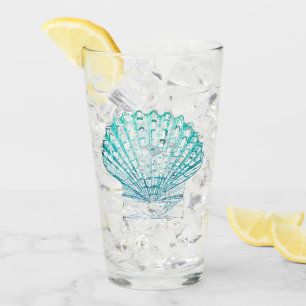 Verre coteau turquoise couleur bleu mermaid