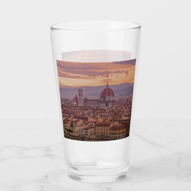 Verre Coucher de soleil sur Florence, Italie (Devant)