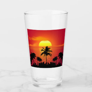 Verre Coucher de soleil tropical