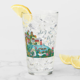 Verre Coucou c'est une fête de baby shower pour garçon