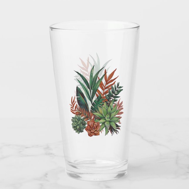 Verre Couleur d'eau succulente (Dos)