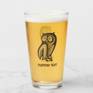 Verre Couleur du symbole de hibou