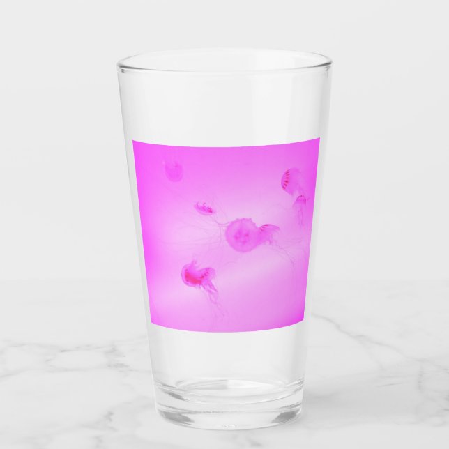 Verre Coupe de glace de méduse rose (Devant)