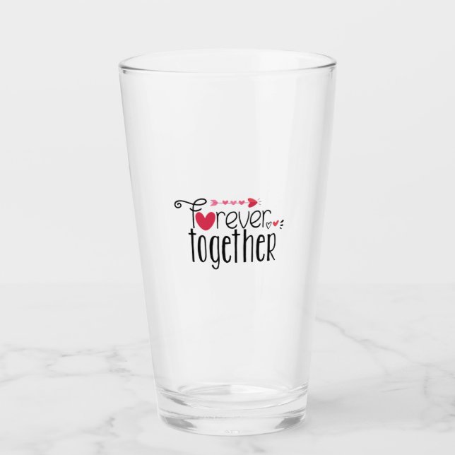 Verre Couple Cadeau Forever Ensemble (Devant)