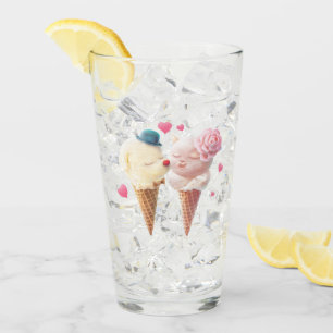 Verre Couple de crème glacée - Amour au premier coup