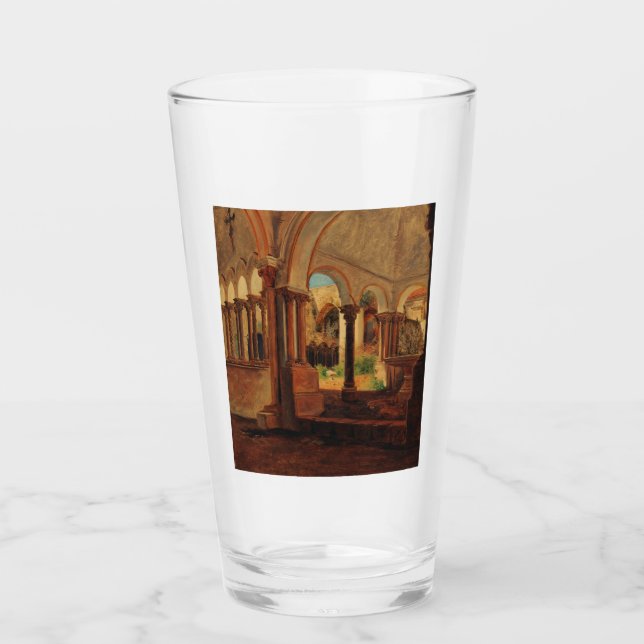 Verre Cour du monastère déserté (Devant)