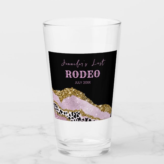 Verre Cow-girl Disco Sparkling Bachelorette, parties sci (Devant)