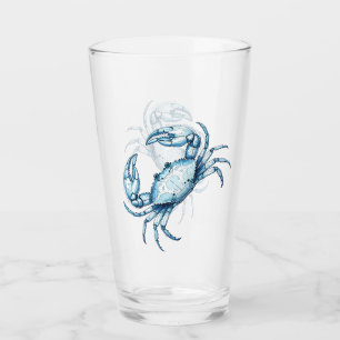 Verre Crabe bleu