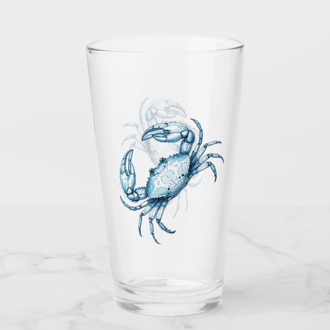 Verre Crabe bleu (Devant)