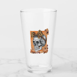 Verre Crâne chute arc Halloween