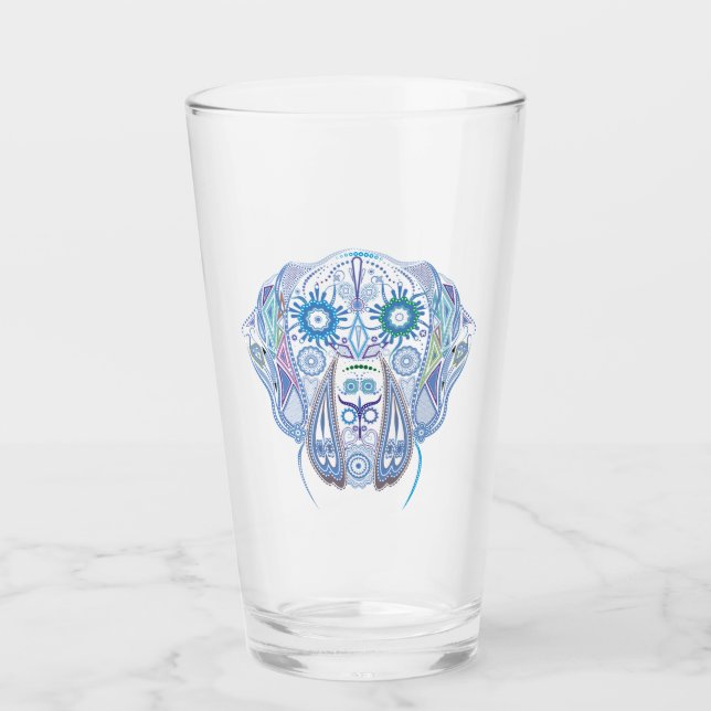 Verre Crâne de Grand Danois Sucre (Devant)