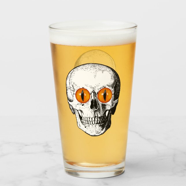 Verre Crâne Demon Eyed (Devant (rempli))
