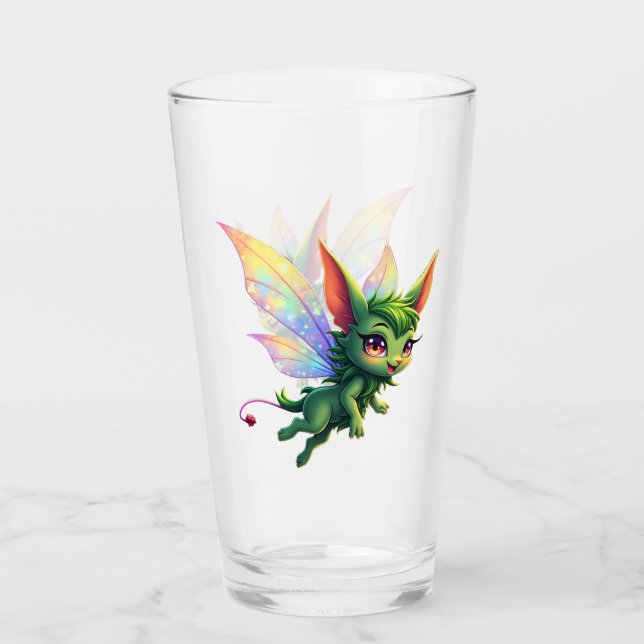 Verre Créature de Fée Enchantée – Lutin de la Forêt Magi (Devant)
