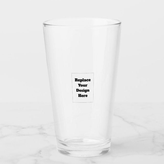 Verre Créez votre propre blanc  (Devant)