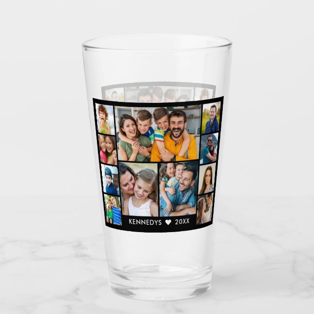 Verre Créez votre propre collection photo 11 Nom de fami (Devant)