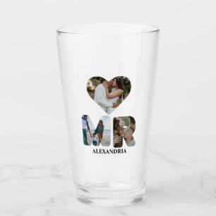 Verre Créez votre propre couple Mr et Mrs photo Matching