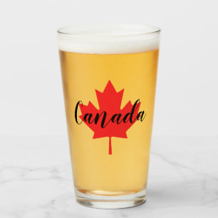 Verre Créez votre propre feuille d'érable rouge du Canad