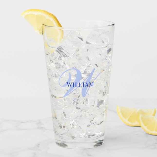 Verre Créez Votre Propre Monogramme Personnalisé Et Nomm (Devant glace)