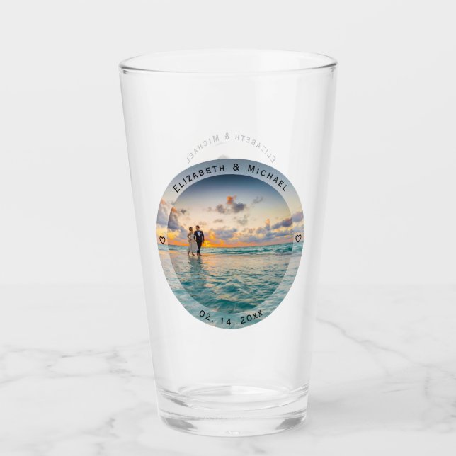 Verre Créez votre propre photo Mariage de mauvaises herb (Devant)