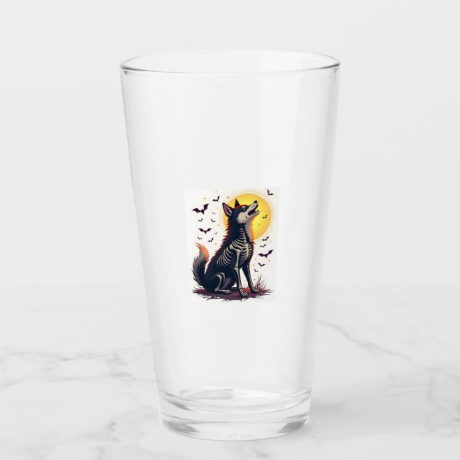 Verre Cri de Shiba squelette (Devant)