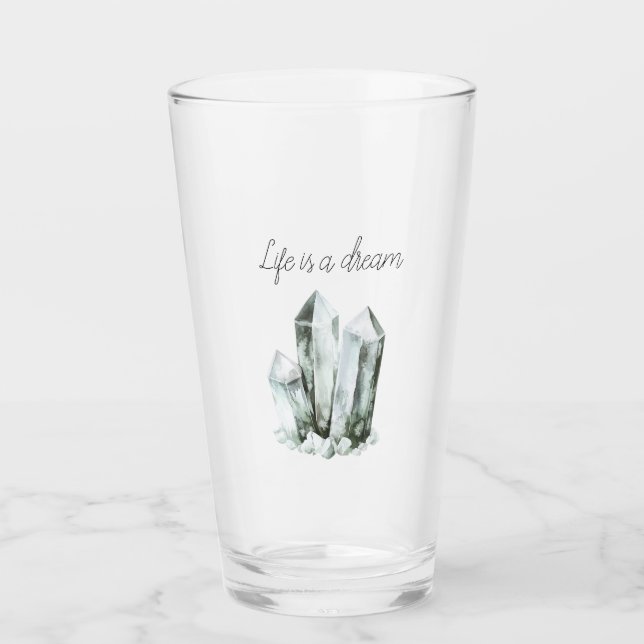 Verre Cristaux de Rêve Menthe Aqua (Devant)