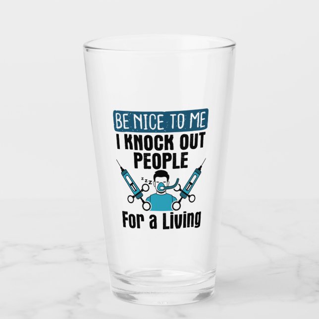 Verre CRNA Frapper Les Gens Infirmer Anesthésiste (Devant)