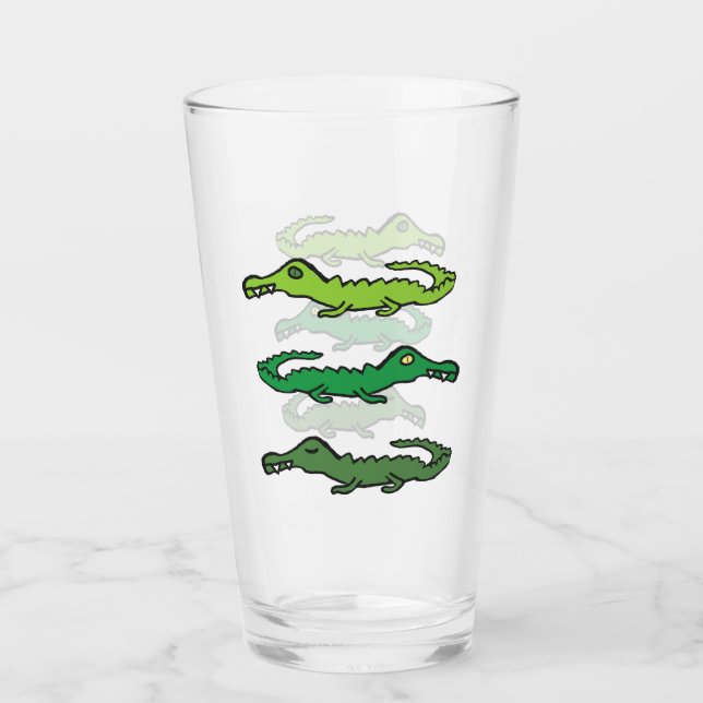 Verre Crocodiles et Alligators (Devant)