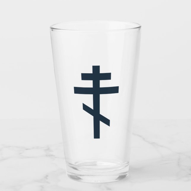 Verre Croix orthodoxe à huit pointes, art dévotionnel sa (Devant)